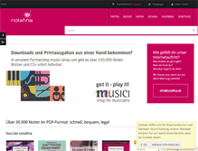 Tablet Screenshot of notafina.de